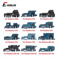 USB Charging Port Dock Plug Connector Charger Board For OPPO Realme C30 C30s C31 C33 C35 C51 C53 C55