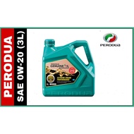Perodua 0W20 Green (3 Liter) SAE Fully Synthetic Engine Oil - Axia Bezza Aruz Ativa Alza Myvi