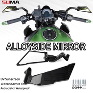 Horus Winglet side mirror 28cm full alloy adjustable frame no grade transparent lens