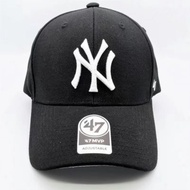 MLBˉ Official NY MZ 47 New York Yankees Black Hardtop NY baseball cap
