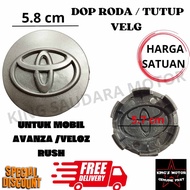 Dop Velg Atau Tutup As Roda Avanza VVTI Avanza Veloz Rush Harga Satuan Diameter 5.9cm Original