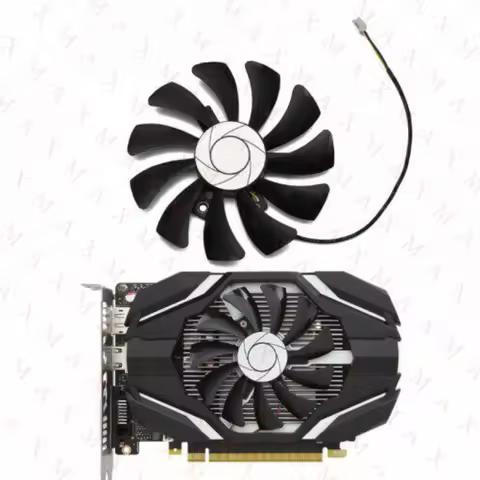 LL Cooling Fan For MSI GTX 1050 Ti 2G 4G Replacement GPU HA9010H12F-Z 85mm 2 pin