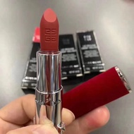 Givench * Red Velvet Lipstick Velvet N37 Sample New Style Suede Matte Red Tube Medium Sample