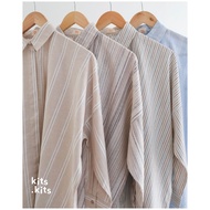 KEMEJA KATUN KITSKITS - FUUKA - Basic Shirt - Premium Cotton Linen Shirt
