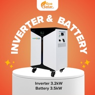 3.2kW Hybrid Inverter with 3.5kW Lithium Battery
