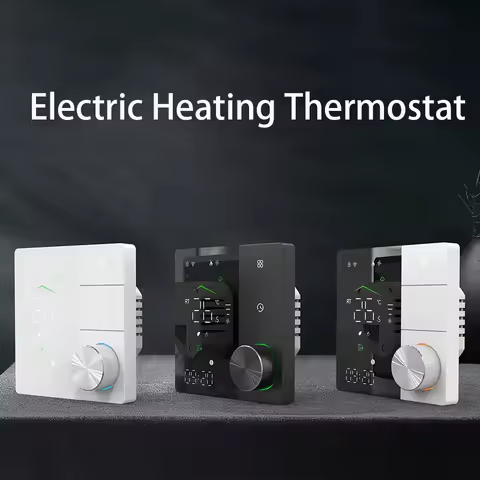 Tuya WiFi Temperature Controller BHT-18 Matter Smart Electric Heating Thermostat Week Programming AI