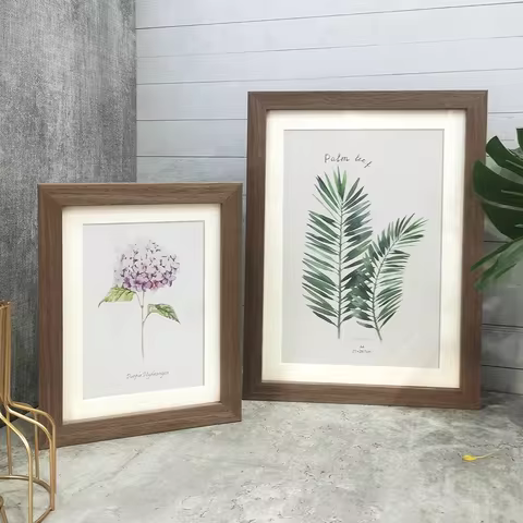 1Pc Natural Wood Photo Frames For Picture Wall 10X15 15X20 20X25 A4 Pictures Frame Stand For Photo D