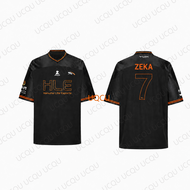 HLE MSI 2026 Team Jersey KANAVI 1 ZEKA 7 GUMAYUSI 98 DELIGHT 25 ZEUS 10 Hanwha Life Esports Black Lo