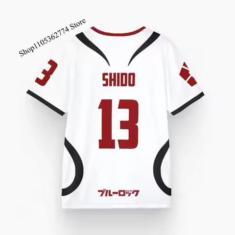 Mens Anime Jersey Anime Sae Itoshi Role Playing 3d Print T-shirt Men Women Fashion Oversized Short S