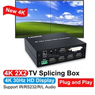 4K 2x2 DVI HDMI Video Wall Controller Multi Screen Video Spliter TV Splicing Box 1080P@60hz 1x2 1x3 1x4 4x1 1 in 4 Out TV Splicer Video Processor