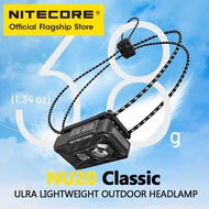 NITECORE NU20 Classic USB-C Rechargeable Headlamp 38 g Ultra Lightweight Headlight For Backpacker Ou