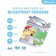 A4 150 Gsm Blueprint Art Paper