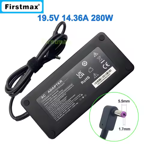 280W Gaming Charger for Acer Predator Helios 300 PH315-55 PH317-56 Nitro 5 AN515-46 AN515-58 ADP280D
