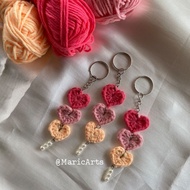 Crochet Heart Keychain | Crochet Keychain
