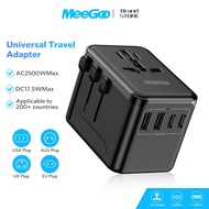 MeeGoo 12W/17.5W Universal Adapter Travel International USB Type-C Adapter Fast Charger Plug