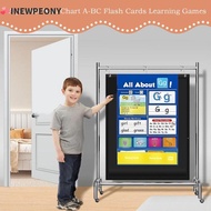 INEWPEONY Alphabet Learning Pocket Chart, Interactive Homeschool Letter Handwriting Practice Tool, P