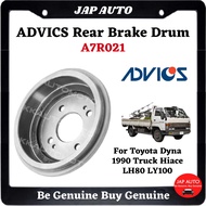 1 Biji - Toyota Dyna 1990 Truck Hiace LH80 LY100 - Advics Rear Brake Drum Belakang - A7R021