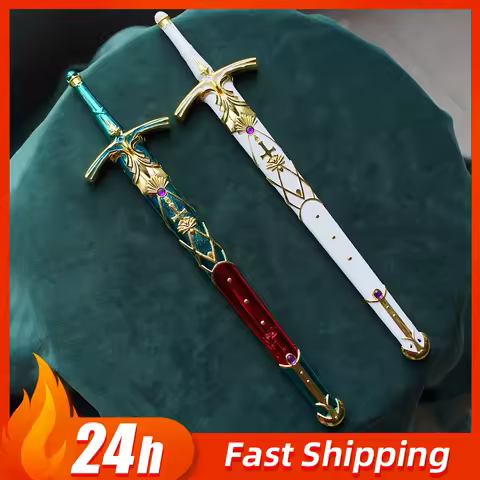 28cm Fate/stay Night Caliburn Jeanne d'Arc Sword Models, Unsharpened Weapons Desktop Display Collect
