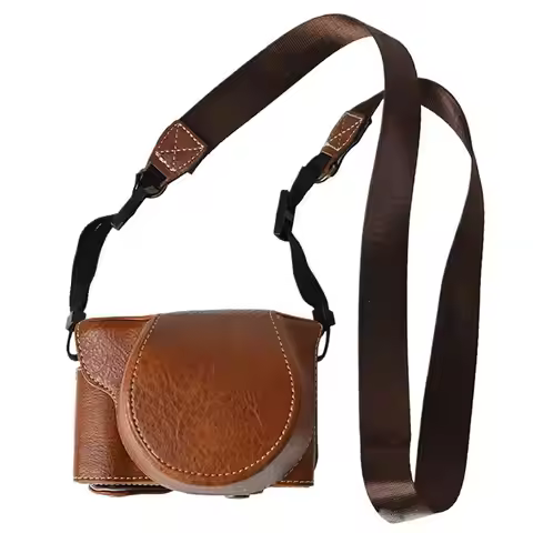 Camera Bag For New X-M5 Litchi Pattern PU Leather Camera Bag For Fujifilm XM5 Bottom Opening Full Ca