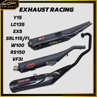 RACING EXHAUST PIPE EKZOS PIPE MUFFLER SYM VF3I 185 / LC135 / RS150 / Y15 / EX5 / SRL115 / SRL115FI 