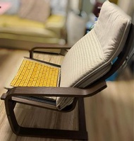 IKEA 宜家傢俬扶手椅  ,  北歐風橡木高背椅子