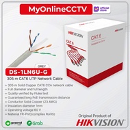 DS-1LN6U-G Cat6 Hikvision UTP Cat 6 LAN Cable 305 Meters 23AWG Solif Copper