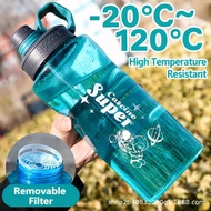 ✨3L/2L Oversized Water Bottle Big Fitness Sport Gym Water Botol BPA Free Leakproof Bottle