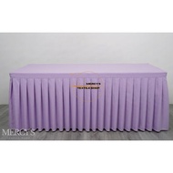 Table Cover Skirting Table Cloth Geena/Pongee Pleated All Sides 4/5/6/8ft Folding Table Events Party