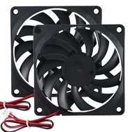 2Pcs DC 24V 8010 Fan Dual Ball Bearings 80mm 10mm Fan 3D Printer 80x80x10 Brushless Cooling Fan for 