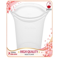 【Direct From Japan】Zip Top Silicone Bag Storage Bag Japan Cup M 473ml White Freezer Bag Reusable Can