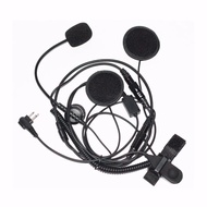 2 Pin M-Head Finger PTT Motorcycle Half Helmet Racing Headset Speaker Microphone for Motorola CP040 