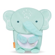 動動好朋友 幼兒後背包-粉藍小象 可張手抱抱  透氣背墊