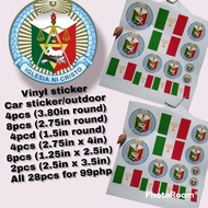 ♝INC LOGO IGLESIA NI CRISTO Vinyl STICKER CAR STICKER | 28pcs=&gt;135Php ONLY!!!!