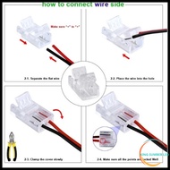 Led Strip Connector Connection 12v 2835 COB Clamp 8mm-10mm Led Strip Connector