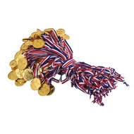 GO Auto-100 Pieces Kids Plastic Winner Medals Gold Winner Award Medals for StyleParty Decorations an