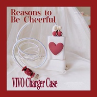 VIVO Cute Cartoon Charger Case Charging Cable Protector Love Set Charger Protector Cover Compatible for Vivo 10w/18w/33w/44w/55w/66w