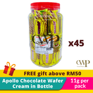 Apollo Stick Chocolate Bottle (45 pack) | Halal | Ready Stock