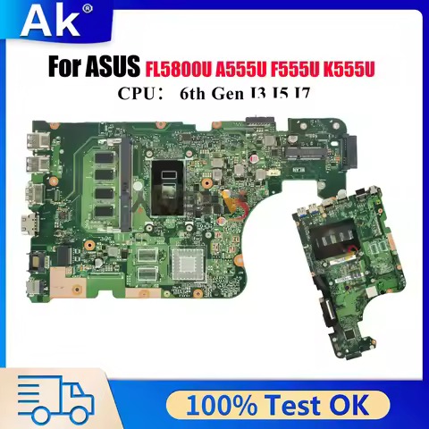 X555UA X555UB Laptop Motherboard For ASUS FL5800U X555UA X555U K555U X555UJ A555U X555UQ F555U X555U