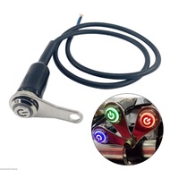 SV 12V Universal Engine Kill Switch On  Button Self-lock Switch Button Motorbike