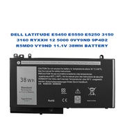 DELL LATITUDE E5450 E5550 E5250 3150 3160 RYXXH 12 5000 0VY9ND 9P4D2 R5MD0 VY9ND 11.1V 38WH BATTERY