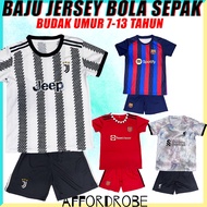 Budak 7-12tahun Set Baju Jersey LFC Emirates Barca Barcelona Bola Sepak Seluar Pendek Lelaki/Sports 
