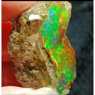 Opal Rough Stone Fire Color Opal Australian Colorful Treasure Mineral Crystal Ore Teaching Specimen 