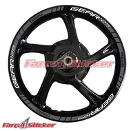 YAMAHA GEAR rim sticker MIO GEAR 125 rim sticker