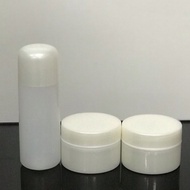 60ml toner bottle with 2pcs 10g cream jar