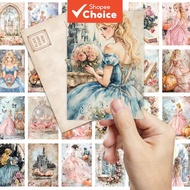 JIT 32pcs Pink Fairy Tale Postcards – Back to School, Christmas, Bedroom Decor, Themed Journals, Gre