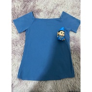 Square Neck Tight-Fitting Shirt