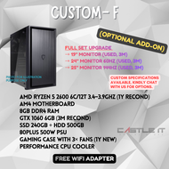 DIY Customize Full Set Core i7 i5 Budget Gaming PC Intel AMD Dekstop CPU GTA CSGO GTX1060 GTX750