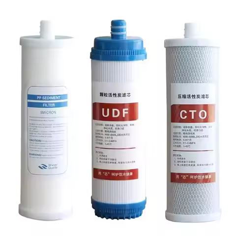 10 inch CTO UDF PP plug-in Filter Compressed Activated Carbon Filter Socket CTO Filter Sintered Carb