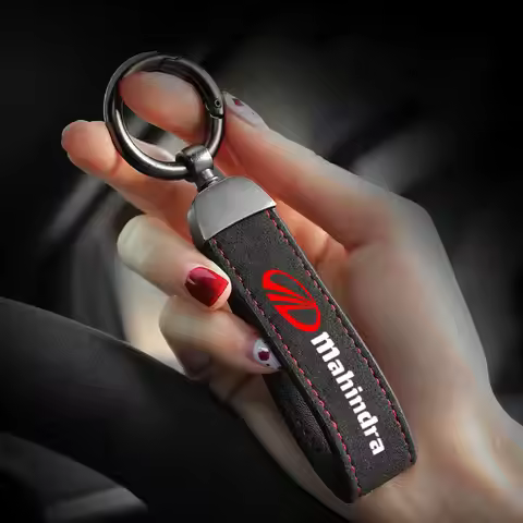 Car Keychain Suede Leather Gift Keyring Car Key Pendant For Mahindra kuv100 xuv700 xuv300 tuv300 mah