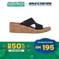 Skechers Women Cali Arch Fit Beverlee Sandals - 119546-BLK Kasut Slipar Slipper Perempuan